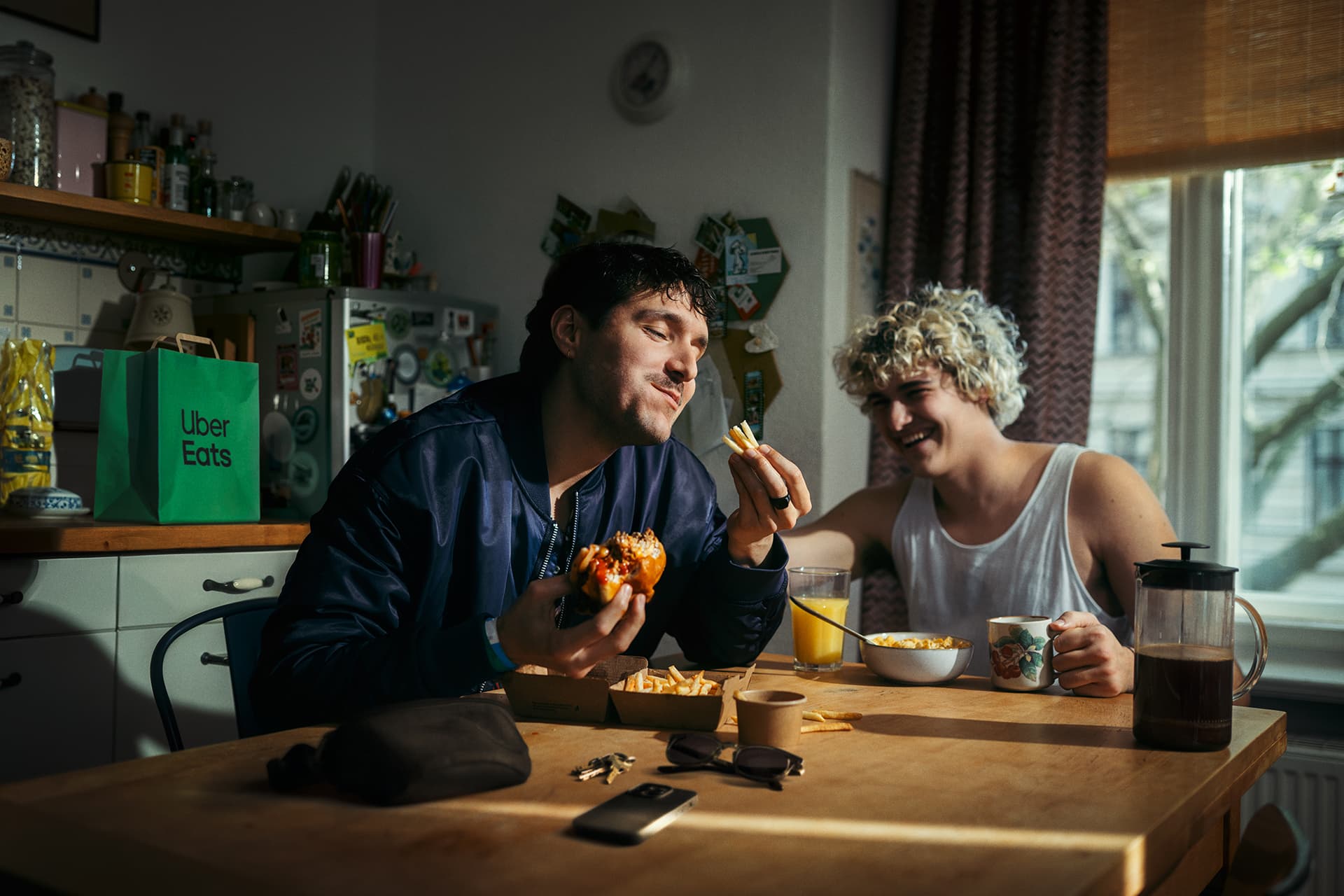 Uber Eats Erstmal Essen campaign — photography by Cem Guenes